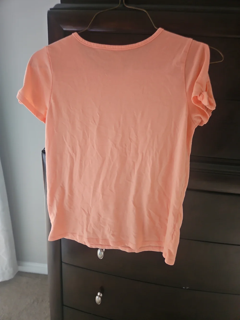 The Children's Place Coral Tie-Sleeve 'Happy' Graphic Tee